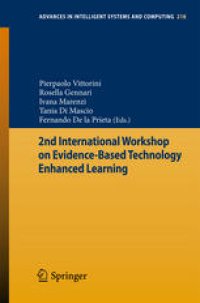 cover of the book 2nd International Workshop on Evidence-based Technology Enhanced Learning