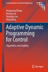cover of the book Adaptive Dynamic Programming for Control: Algorithms and Stability