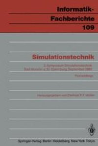 cover of the book Simulationstechnik: 3. Symposium Simulationstechnik Bad Münster a. St.-Ebernburg 24.–26. September 1985 Proceedings