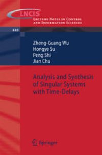 cover of the book Analysis and Synthesis of Singular Systems with Time-Delays