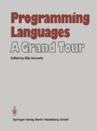 cover of the book Programming Languages: A Grand Tour