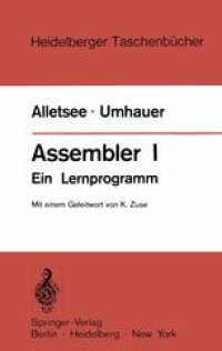 cover of the book Assembler I: Ein Lernprogramm