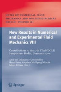 cover of the book New Results in Numerical and Experimental Fluid Mechanics VIII: Contributions to the 17th STAB/DGLR Symposium Berlin, Germany 2010