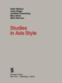 cover of the book Studies in Ada Style