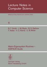 cover of the book Matrix Eigensystem Routines — EISPACK Guide