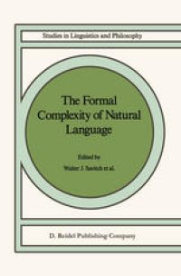 cover of the book The Formal Complexity of Natural Language