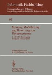 cover of the book Messung, Modellierung und Bewertung von Rechensystemen: 2. GI/NTG-Fachtagung Stuttgart, 21.–23. Februar 1983