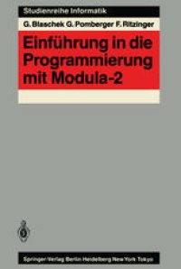 cover of the book Einführung in die Programmierung mit Modula-2