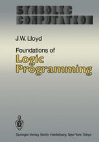 cover of the book Foundations of Logic Programming