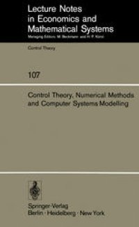 cover of the book Control Theory, Numerical Methods and Computer Systems Modelling: International Symposium, Rocquencourt, June 17–21, 1974