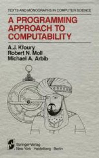 cover of the book A Programming Approach to Computability