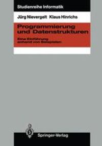 cover of the book Programmierung und Datenstrukturen: Eine Einführung anhand von Beispielen