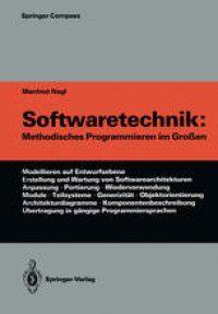 cover of the book Softwaretechnik: Methodisches Programmieren im Großen