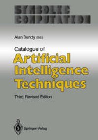 cover of the book Catalogue of Artificial Intelligence Techniques