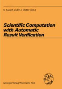 cover of the book Scientific Computation with Automatic Result Verification