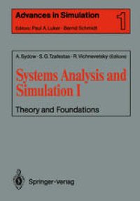 cover of the book Systems Analysis and Simulation I: Theory and Foundations