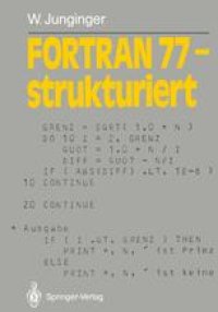 cover of the book FORTRAN 77 — strukturiert