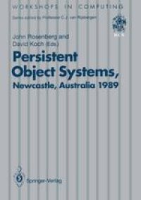 cover of the book Persistent Object Systems: Proceedings of the Third International Workshop 10–13 January 1989, Newcastle, Australia