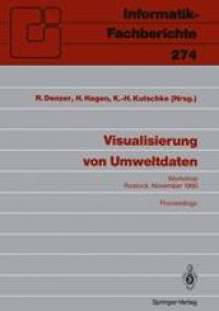 cover of the book Visualisierung von Umweltdaten: Rostock, 20. November 1990 Proceedings