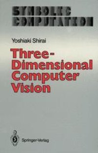 cover of the book Three-Dimensional Computer Vision