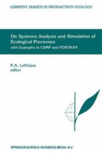 cover of the book On Systems Analysis and Simulation of Ecological Processes with Examples in CSMP and FORTRAN