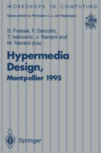 cover of the book Hypermedia Design: Proceedings of the International Workshop on Hypermedia Design (IWHD’95), Montpellier, France, 1–2 June 1995