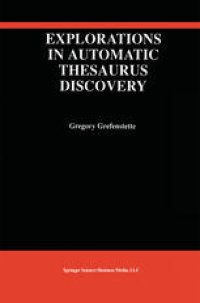 cover of the book Explorations in Automatic Thesaurus Discovery