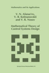 cover of the book Mathematical Theory of Control Systems Design