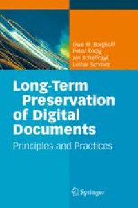 cover of the book Long-Term Preservation of Digital Documents: Principles and Practices