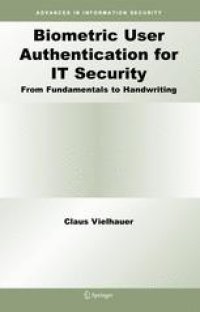 cover of the book Biometric User Authentication for it Security: From Fundamentals to Handwriting