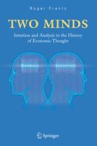 cover of the book Two Minds: Intuition and Analysis in the History of Economic Thought