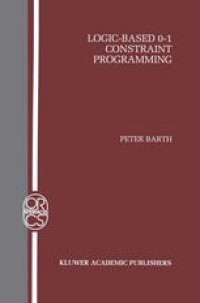 cover of the book Logic-Based 0–1 Constraint Programming