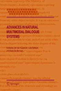 cover of the book Advances in Natural Multimodal Dialogue Systems