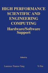 cover of the book High Performance Scientific and Engineering Computing: Hardware/Software Support