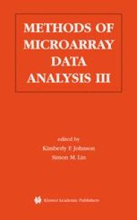 cover of the book Methods of Microarray Data Analysis III: Papers from CAMDA’ 02