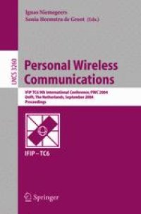 cover of the book Personal Wireless Communications: IFIP TC6 9th International Conference, PWC 2004, Delft, The Netherlands, September 21-23, 2004. Proceedings