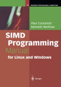 cover of the book SIMD Programming Manual for Linux and Windows