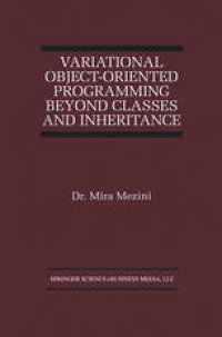 cover of the book Variational Object-Oriented Programming Beyond Classes and Inheritance