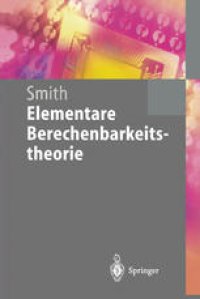 cover of the book Elementare Berechenbarkeitstheorie