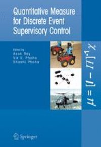 cover of the book Quantitative Measure for Discrete Event Supervisory Control