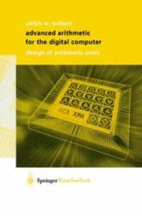 cover of the book Advanced Arithmetic for the Digital Computer: Design of Arithmetic Units