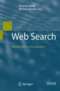 cover of the book Web Search: Multidisciplinary Perspectives