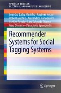 cover of the book Recommender Systems for Social Tagging Systems