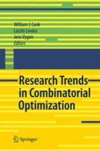 cover of the book Research Trends in Combinatorial Optimization: Bonn 2008