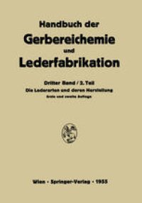 cover of the book Die Lederarten und deren Herstellung