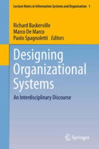 cover of the book Designing Organizational Systems: An Interdisciplinary Discourse