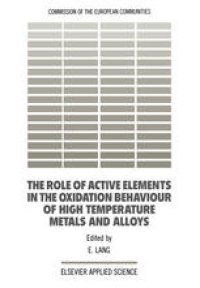 cover of the book The Role of Active Elements in the Oxidation Behaviour of High Temperature Metals and Alloys