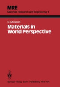 cover of the book Materials in World Perspective: Assessment of Resources, Technologies and Trends for Key Materials Industries