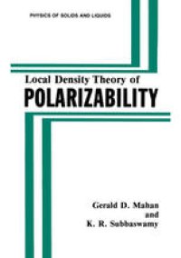 cover of the book Local Density Theory of Polarizability