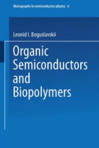 cover of the book Organic Semiconductors and Biopolymers